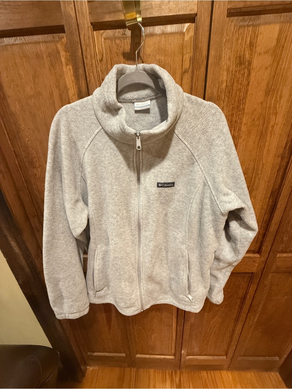Columbia  Light Gray Full-Zip Fleece Jacket